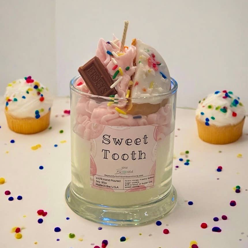 BeYOUtiful Bath* Body * Burn - Wholesale Novelty Candle - Sweet Tooth Dessert Candle