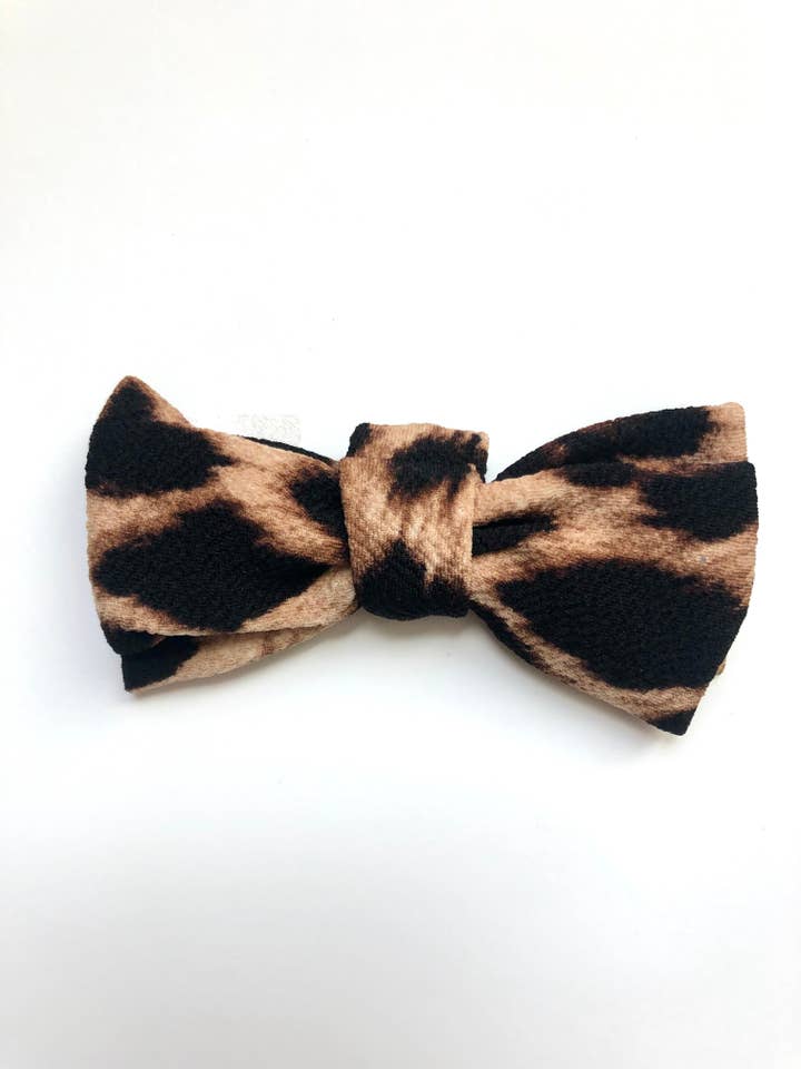 Leopard Bow Tie for wholesale by Navy Fields