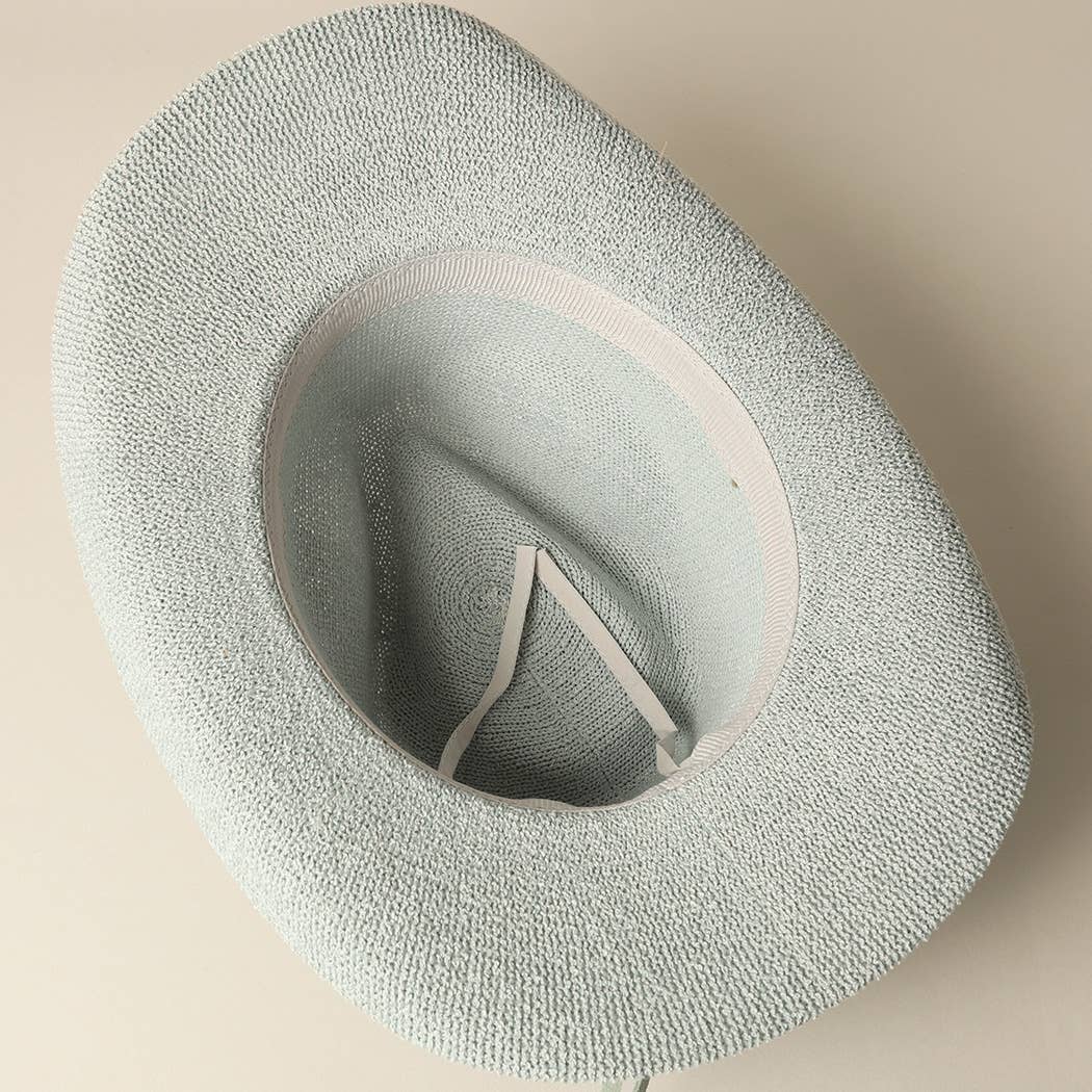 Fashion City – wholesale Cowboy Hat – Women’s – Solid Color Terry Cloth Cowboy Panama Adjustable Sun Hat
12