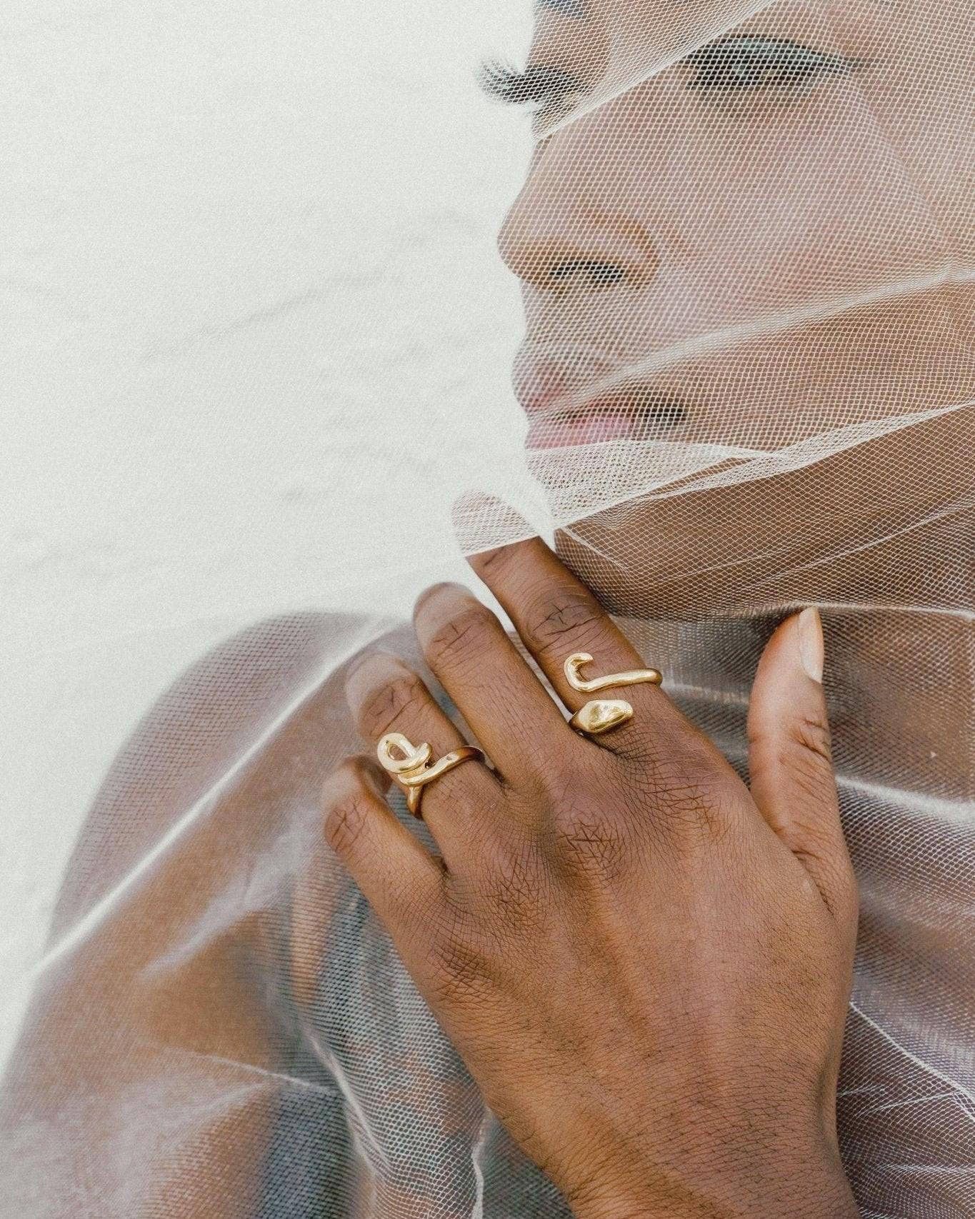 Dea Dia - Wholesale Band/Stacked Ring - Serpent Guardian Wrap Ring1