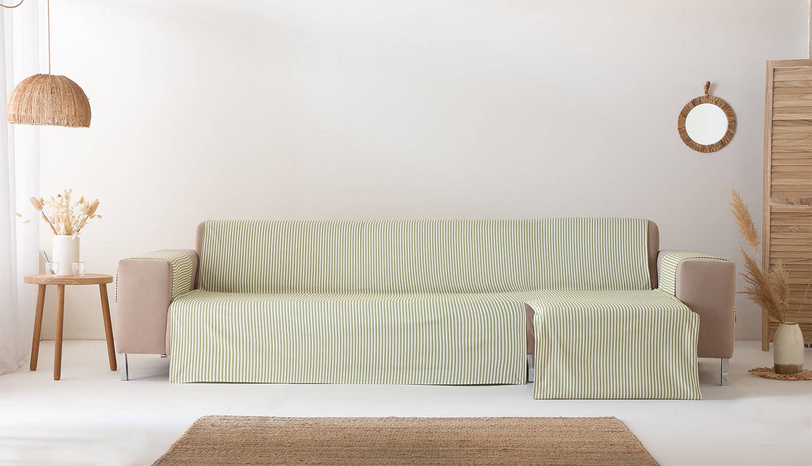 GAMUSI - Wholesale Chair/Sofa Slipcover - Smooth cotton plain sofa cover ALICANTE38