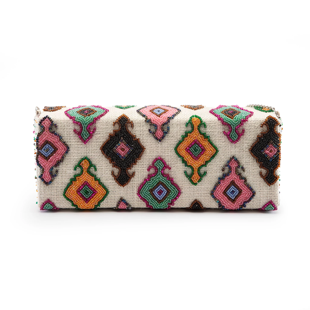 Shastra Home - Wholesale Clutch Bag - Women's - Badami Clutch Hand Beaded Diamond Design3