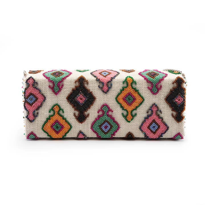 Shastra Home - Wholesale Clutch Bag - Women's - Badami Clutch Hand Beaded Diamond Design3