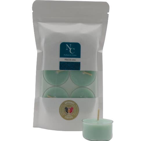 Set de 6 velas candelitas perfumadas - Flor de algodón para venta al por mayor de NICE CANDLE