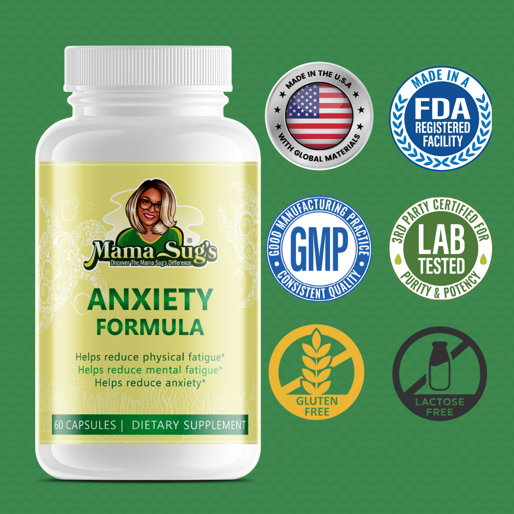 Mama Sug's – Suplemento/vitamina oral por atacado – Fórmula de ansiedade1