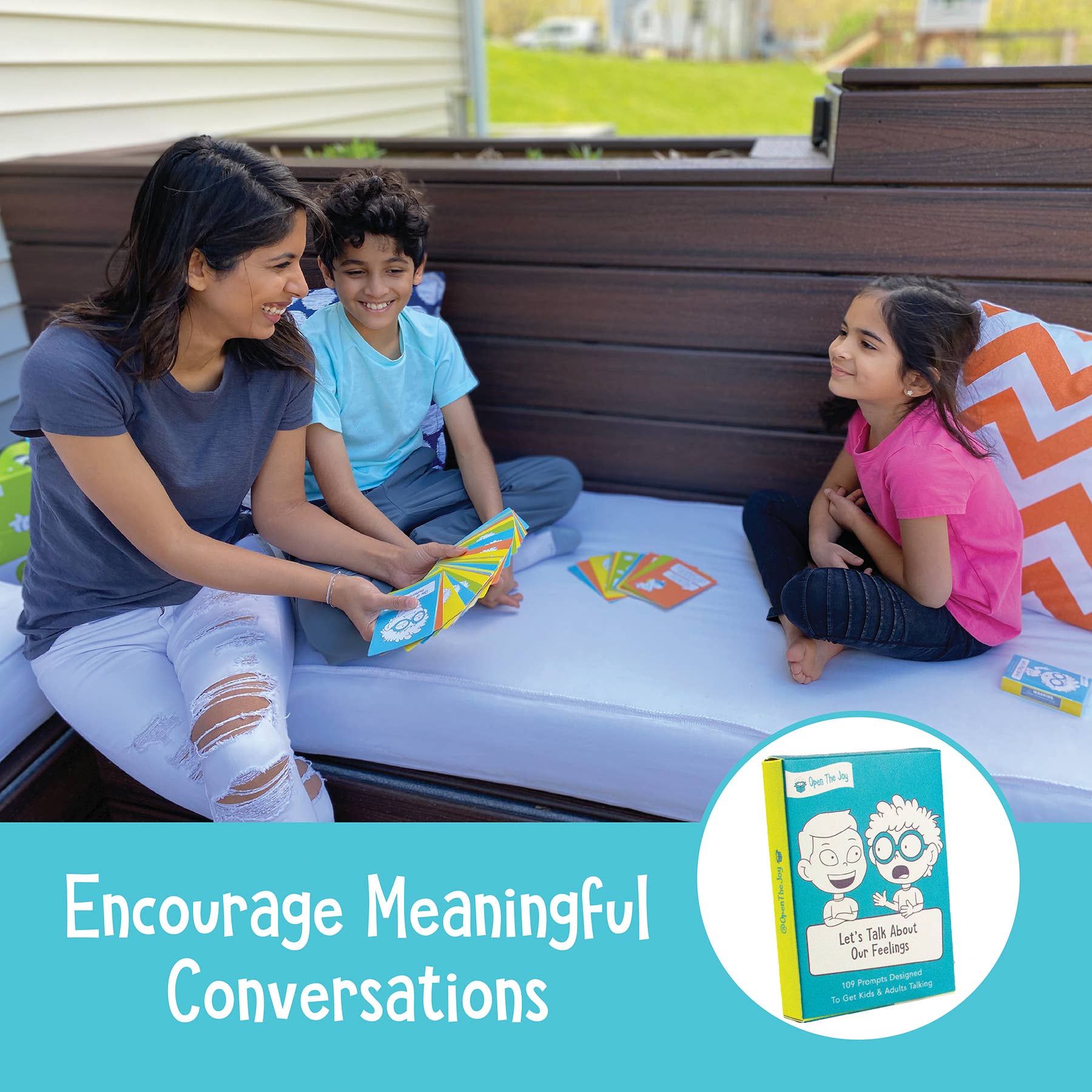 Open The Joy - Wholesale Card Game - Let's Talk: Conversation Starters for Kids | Single Decks3