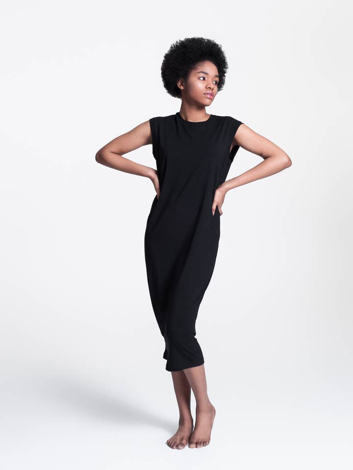 Vestido plisado lateral Emerson para venta al por mayor de kateandfrances