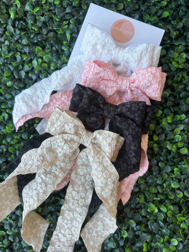 Bloom Coquette Hair Bow for wholesale by Luna Lane treasures