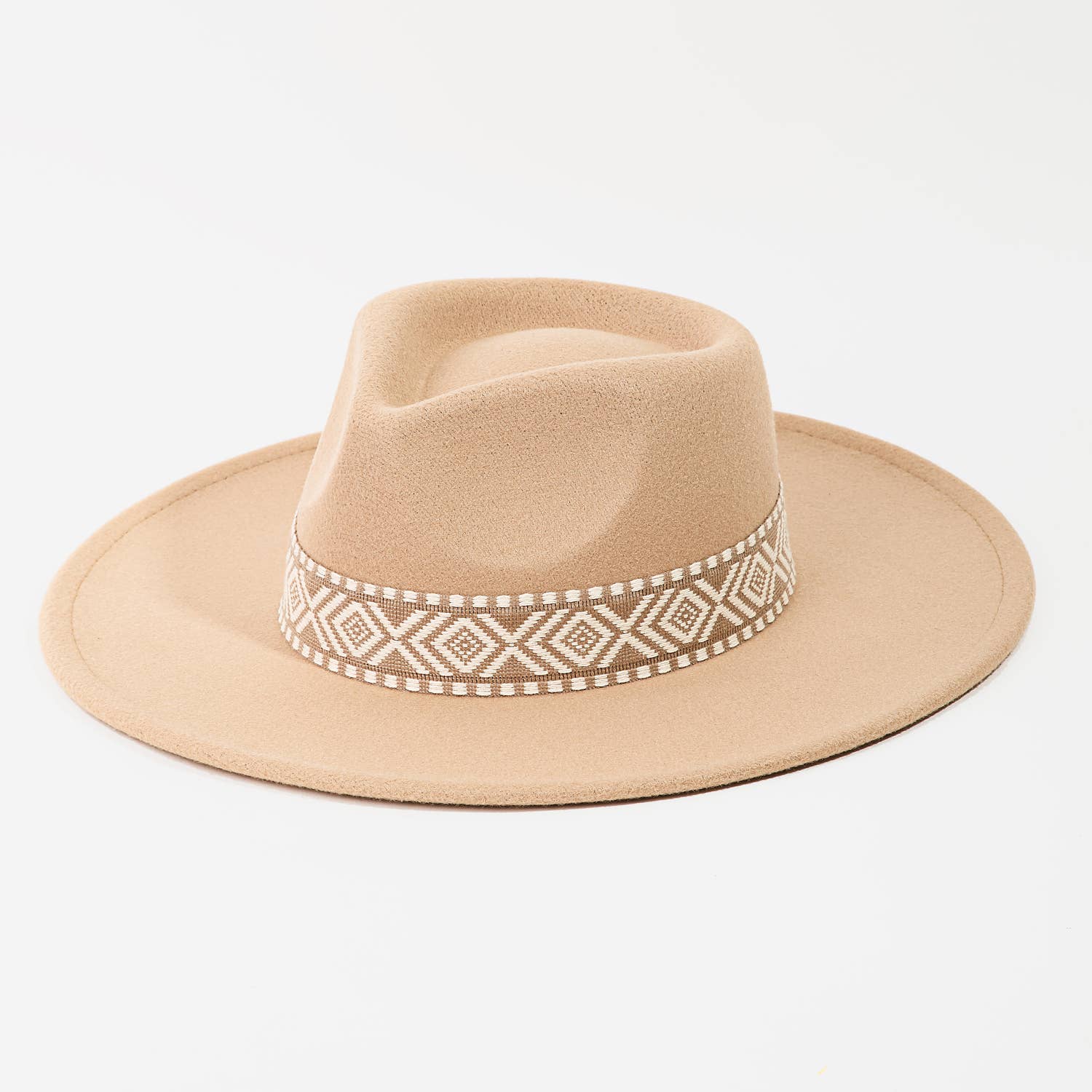 Collections by Fame Accessories - Wholesale Fedora - Women's - Boho Stripe Pattern Fedora Hat2