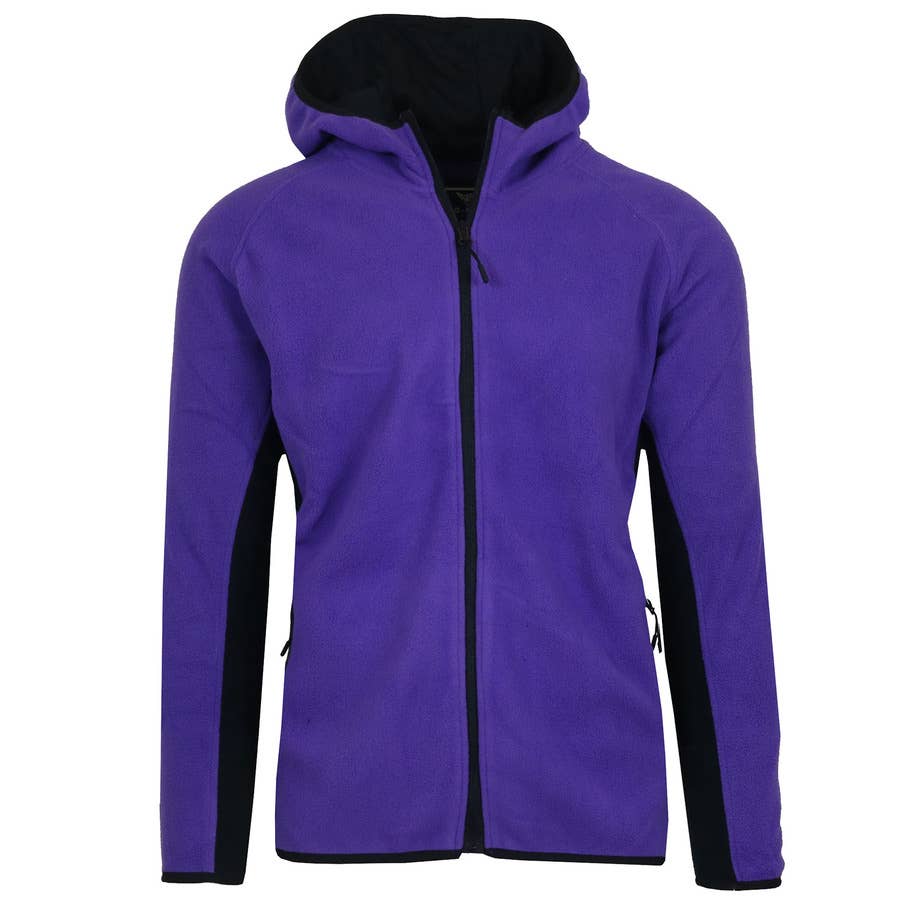 Galaxy By Harvic – wholesale Hoodie – Women's – Women's Loose-Fit Polar Fleece Tech Zip Hoodie 7