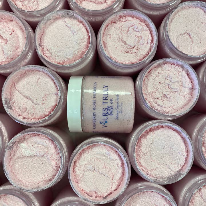 Yours Truly Bath Co - Wholesale Body scrub/exfoliant - Raspberry Rose Hibiscus Foaming Sugar Scrub1