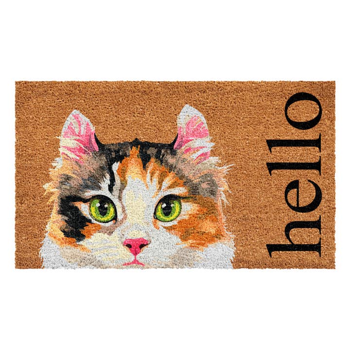 Calico Cat Pet Doormat for wholesale by Calloway Mills