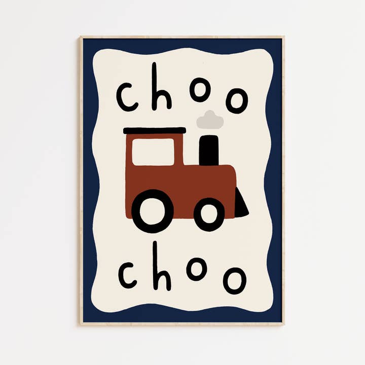 Choo Choo Print por atacado de Kitty Makes
