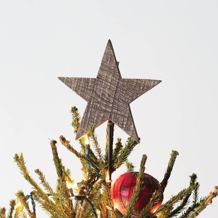 CTW Home Collection - Wholesale Tree Topper - Wooden Christmas Star Tree Topper
