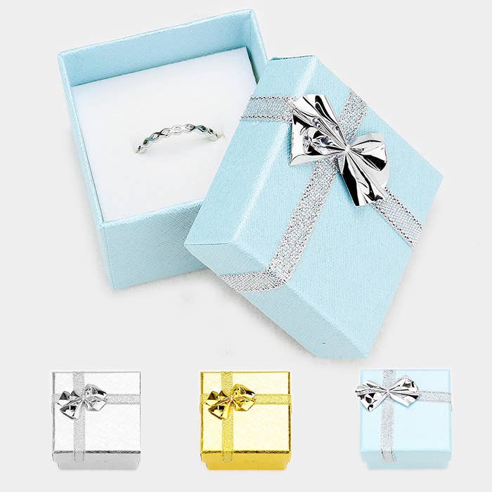 Sensibling Corp. - Wholesale Gift Box - 12PCS - Simple Bow Deco Square Gift Boxes3
