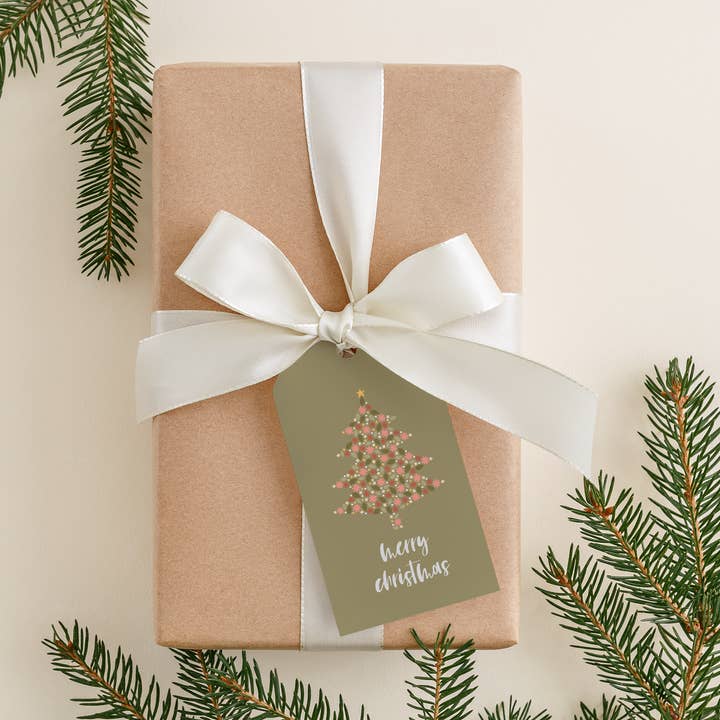 Merry Christmas Gift Tag for wholesale by Flora and Mae Creative