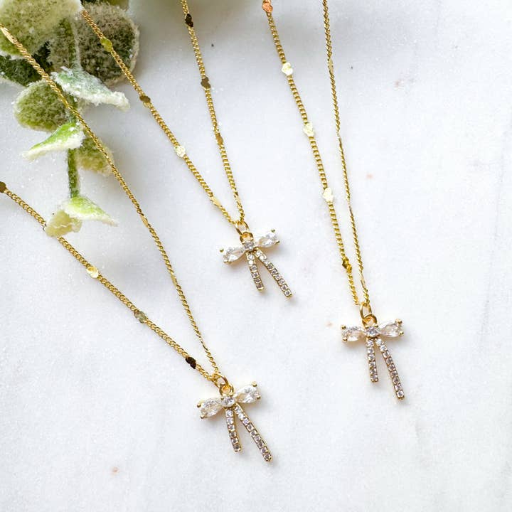 Bow Necklace for wholesale by O’Lolly Jewelry