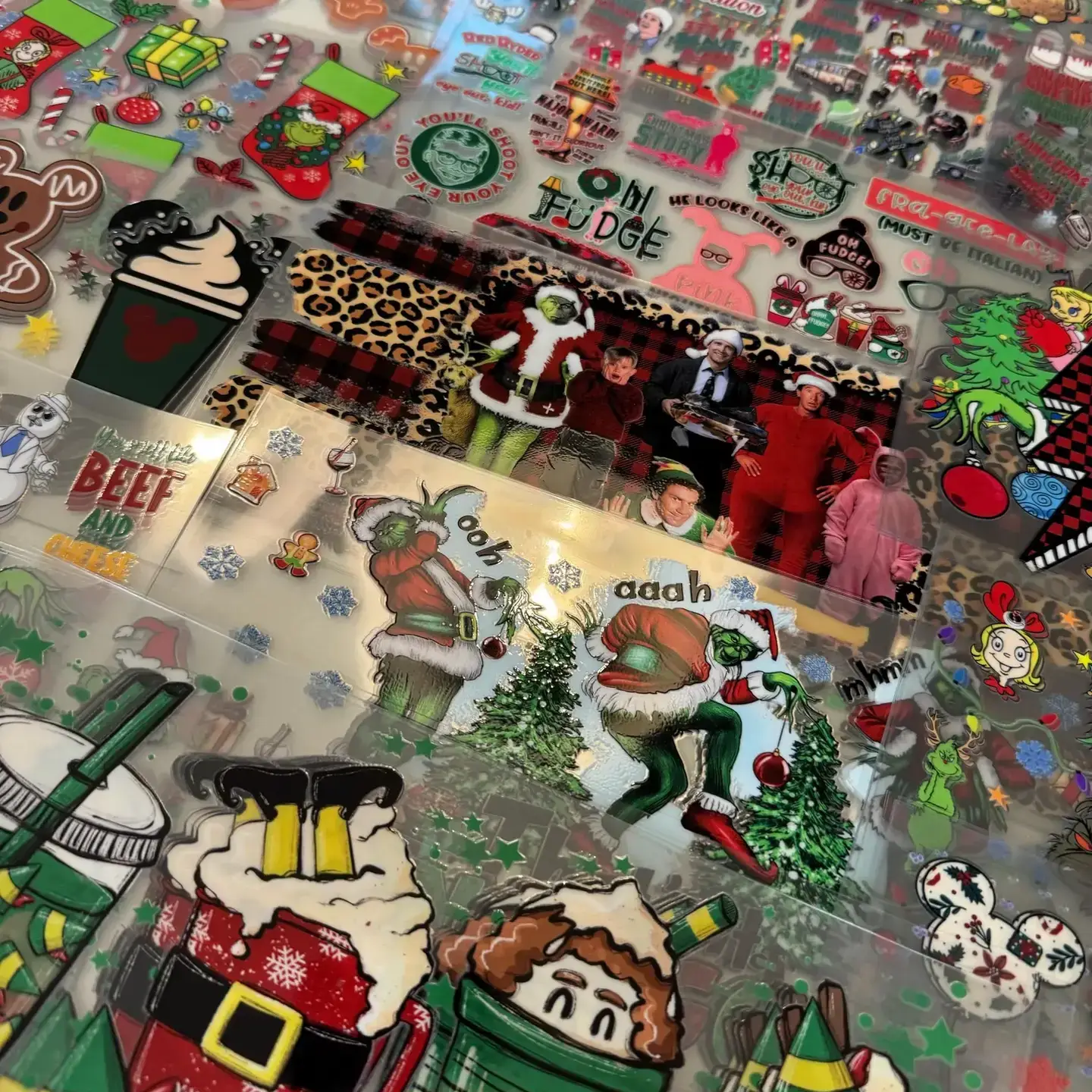 Crafty Treasures – wholesale Sticker – CHRISTMAS Bundle of 5, 10, 25, 50 or 100 UV DTF 16oz Wraps2