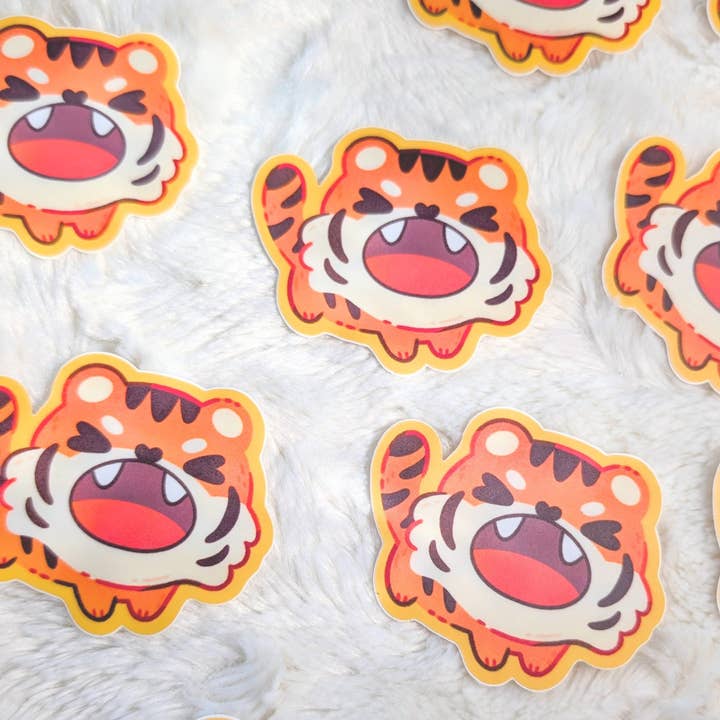 Pegatinas Impermeables Angy Tiger para venta al por mayor de Arcasian