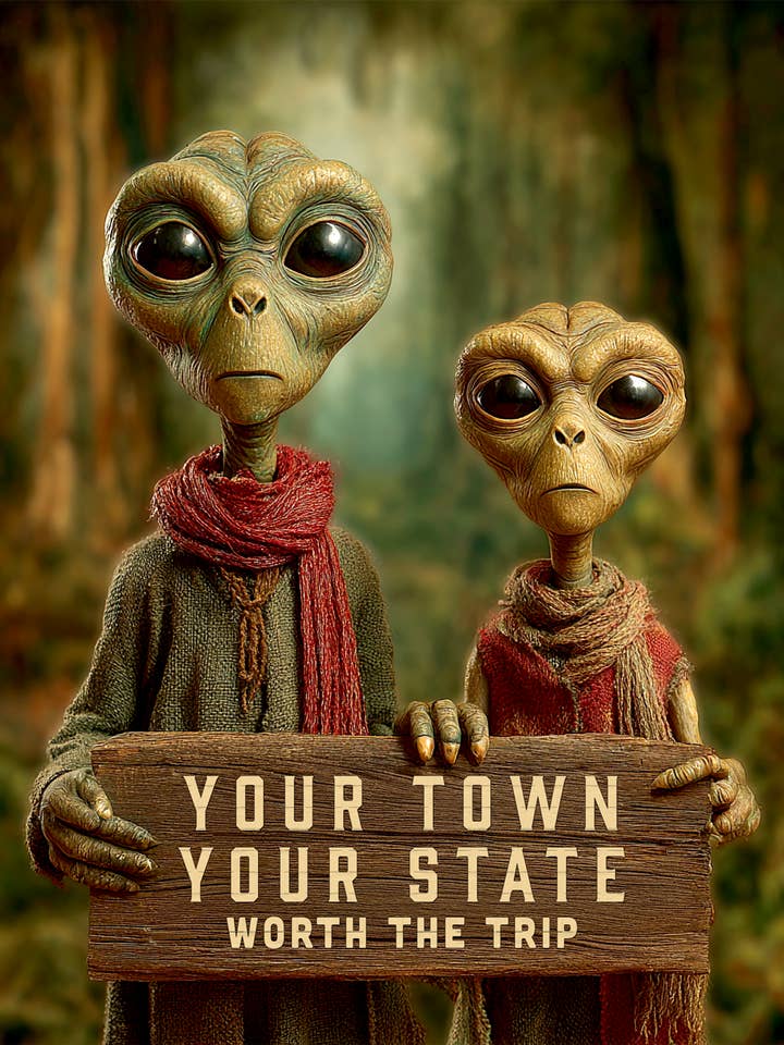 Individuelle Reise wert - Aliens #1 Wandkunst Druck für den Großhandel von Mowbi