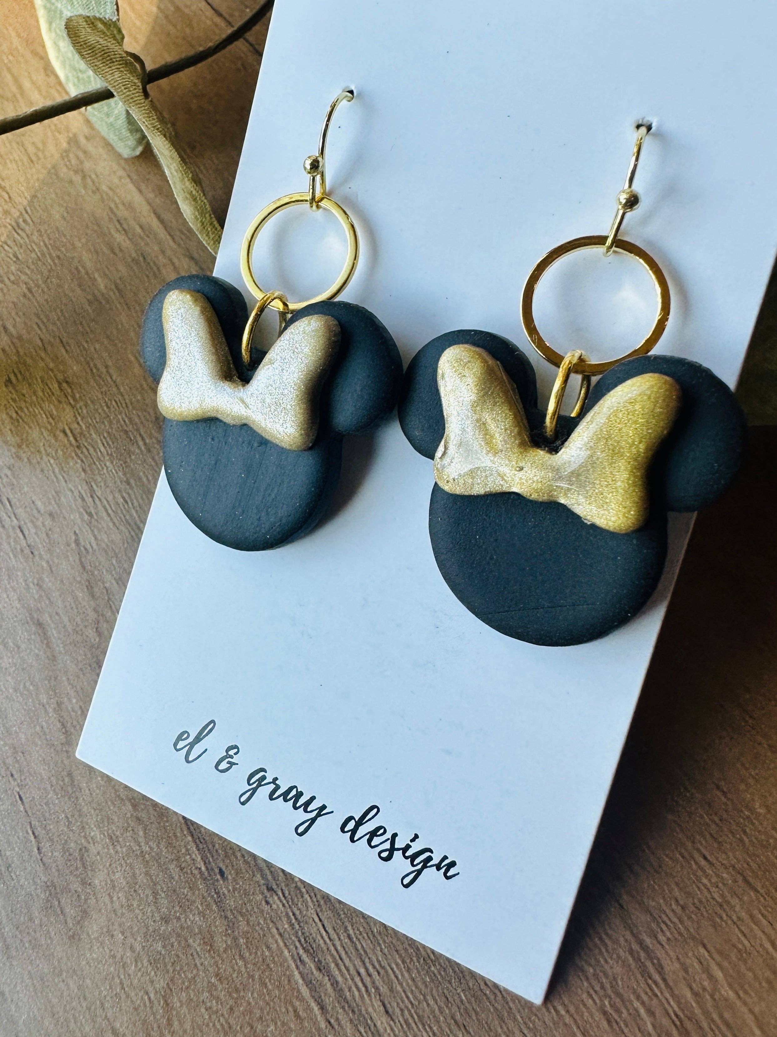 El & Gray Design - Wholesale Dangle Earrings - Theme Park Mouse Earrings (Multiple Styles Available! Click Through)10