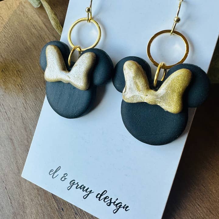El & Gray Design - Wholesale Dangle Earrings - Theme Park Mouse Earrings (Multiple Styles Available! Click Through)10
