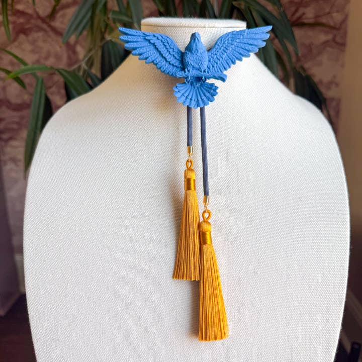 Eagle Bolo Ocean Blue with Storm Blue & Golden Yellow for wholesale by Rahya Jewelry Design