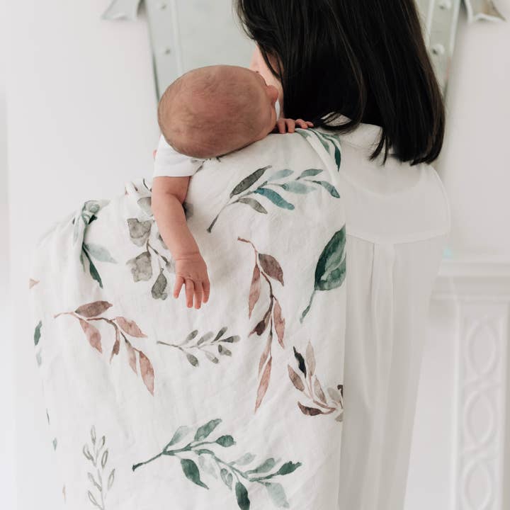Bamboo Baby Swaddle Blanket, Botanical Print and other Purchase Wholesale swaddling blankets. Free Returns & Net 60 Terms on Faire trending on Faire.