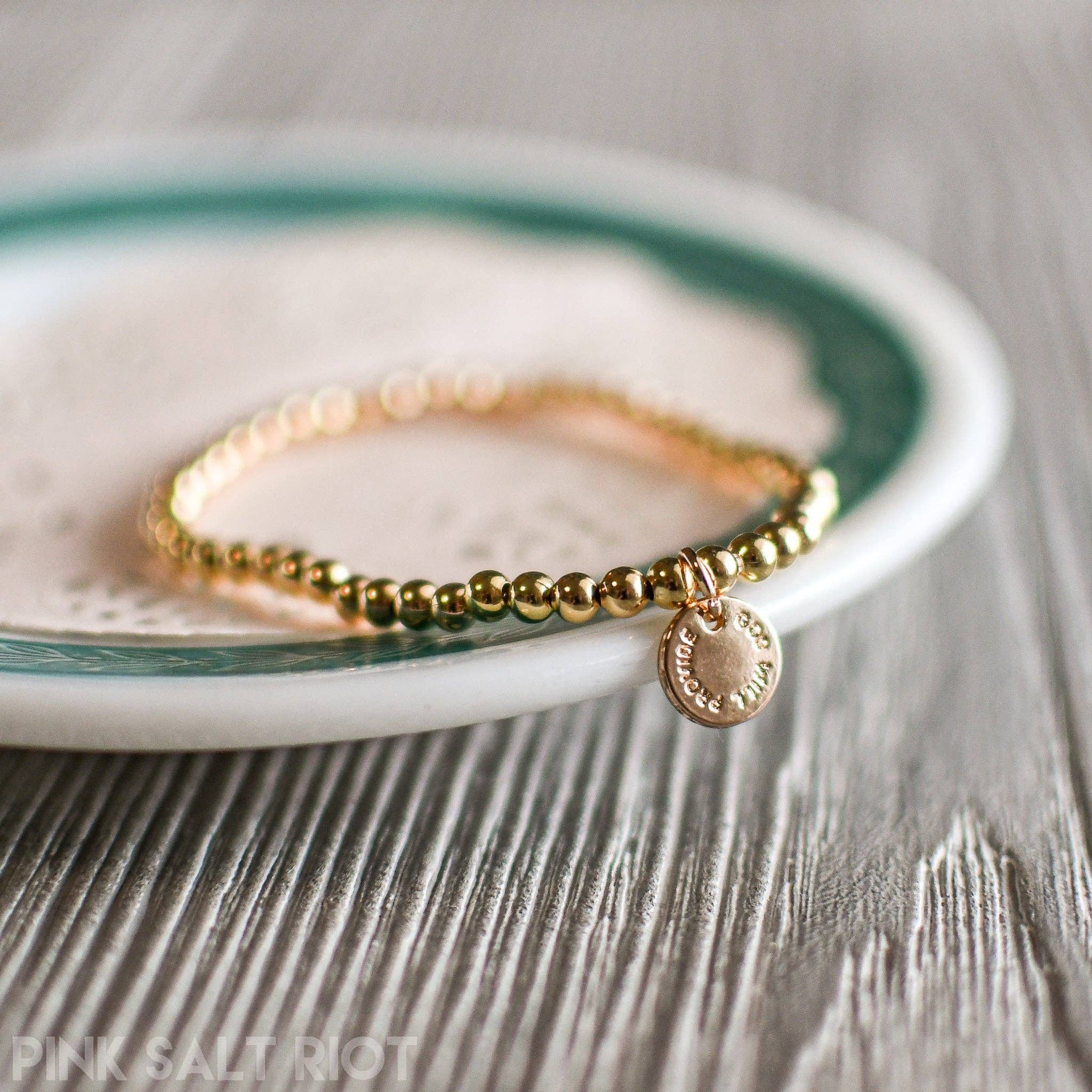 Pink Salt Riot - Vente Bracelets à breloques/pendentifs - Dieu fournira des bracelets empilables4