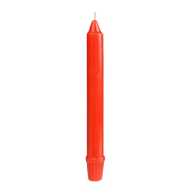 8" Rode Formele Dinerkaarsen - 144 Kaarsen voor wholesale door General Wax- Candles