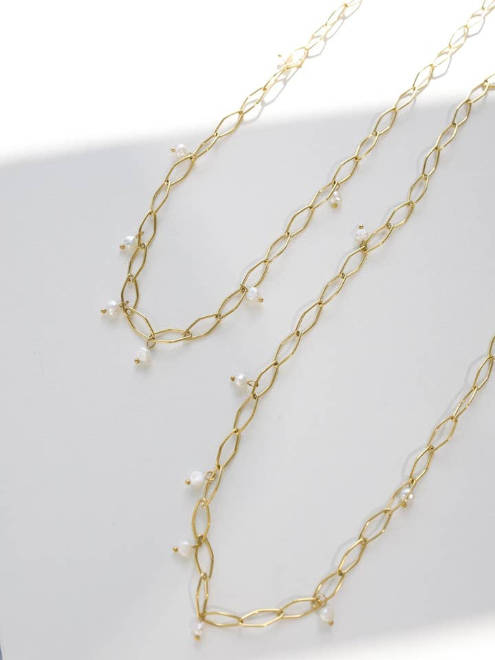 Kiki Long Pearl Necklace for wholesale by BELJOY