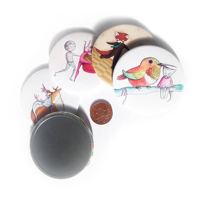 Miss Ella - Wholesale Compact Mirror - Doll face Pocket Mirror1