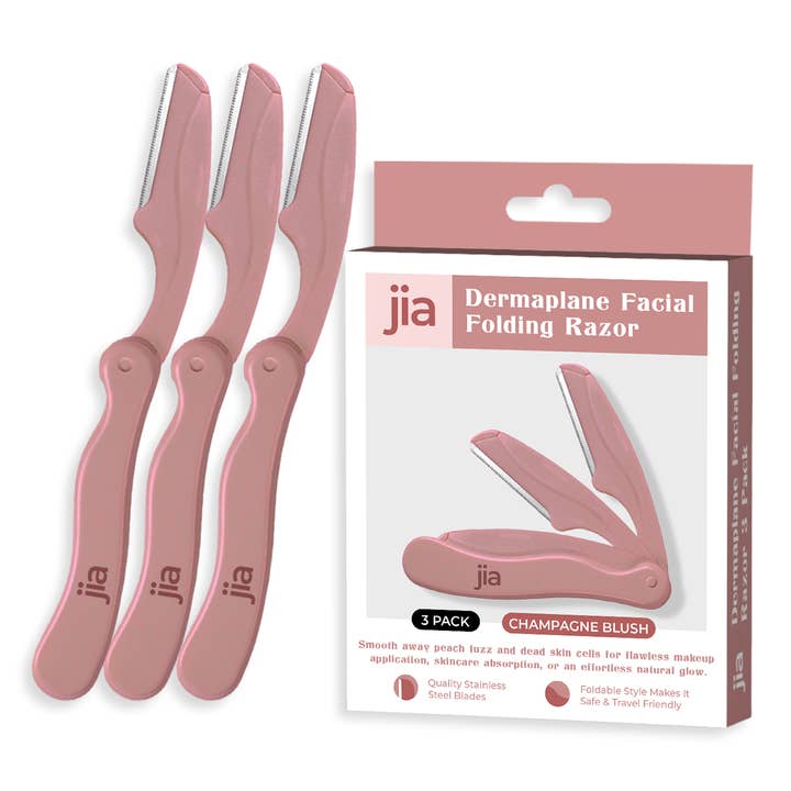 jia Personal Care - Wholesale Razor - Dermaplaning Facial Razors Display + Razors Prepack12