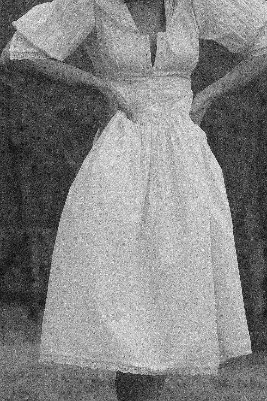 Wilder Collective - Wholesale Dress - Women's - Juliette Dress in Organic Cotton-White Edwardian Poplin9