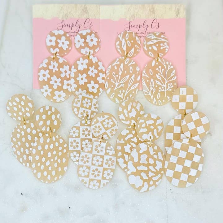 Luna - Polymer Clay Earrings for wholesale by Simply C's