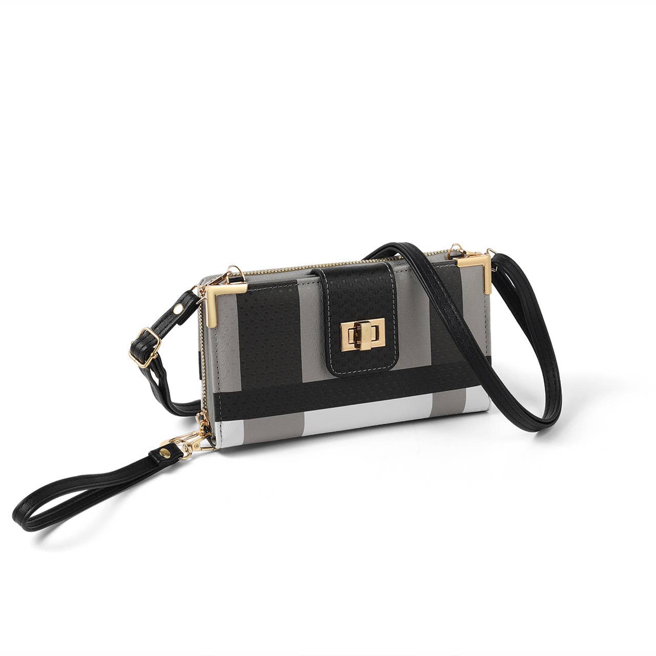 Selini New York - Vente Portefeuille – femme - Portefeuille à bandoulière en tartan pour femmes - LWBG12040