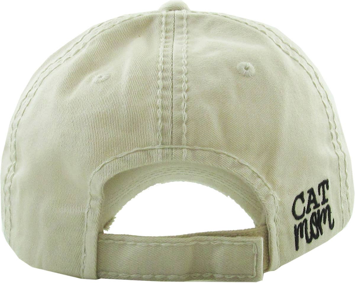 KBETHOS – Großhandel Basecap – Damen – CAT MOM Vintage-Kugelkappe gewaschen14