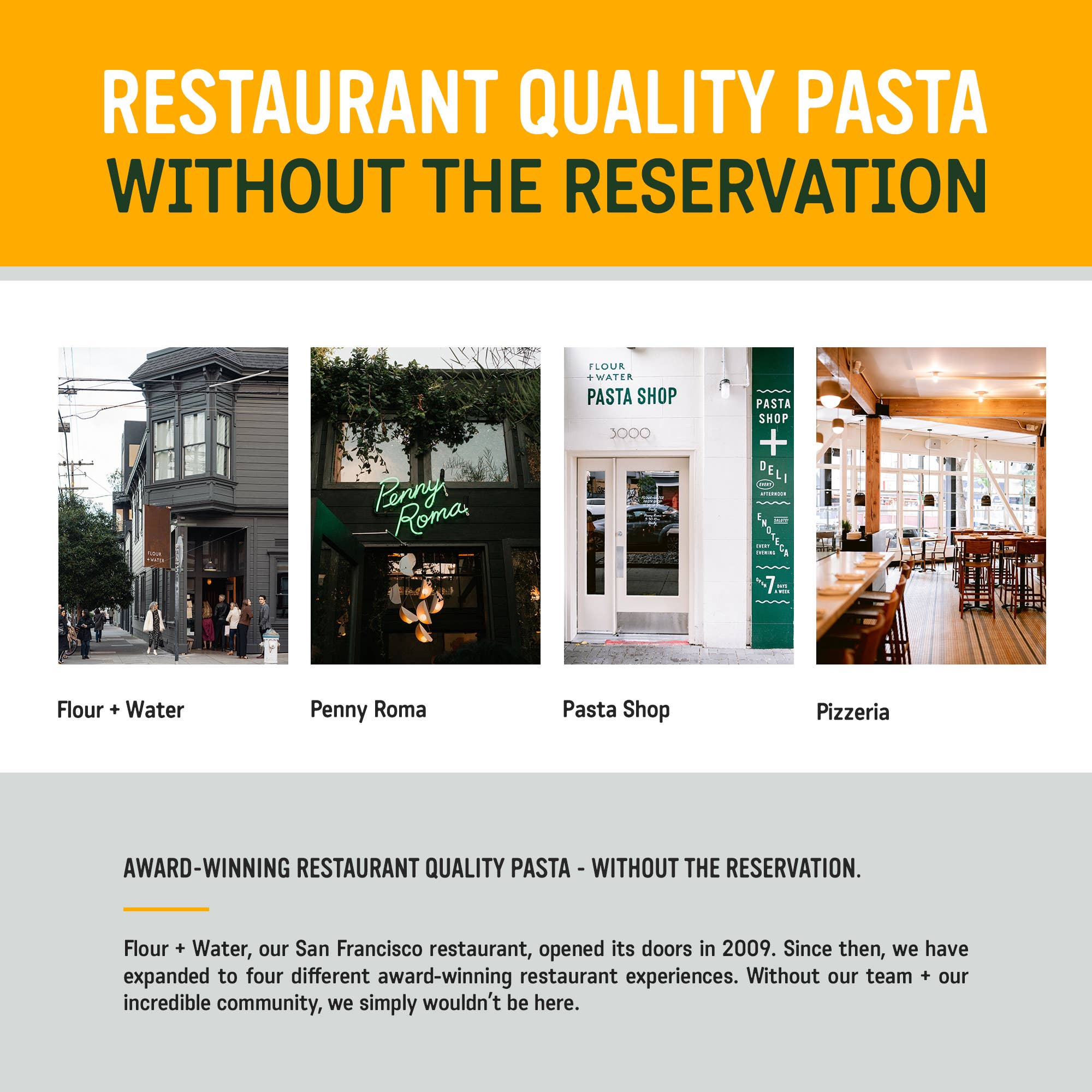 Flour + Water Foods - Wholesale Pasta - Organic Spaghetti Pasta, Regenerative Farmed, 20oz6