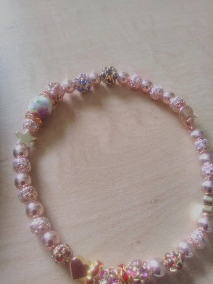 14 k rose gold filled bracelet for wholesale by Lynn's handmade jewelry