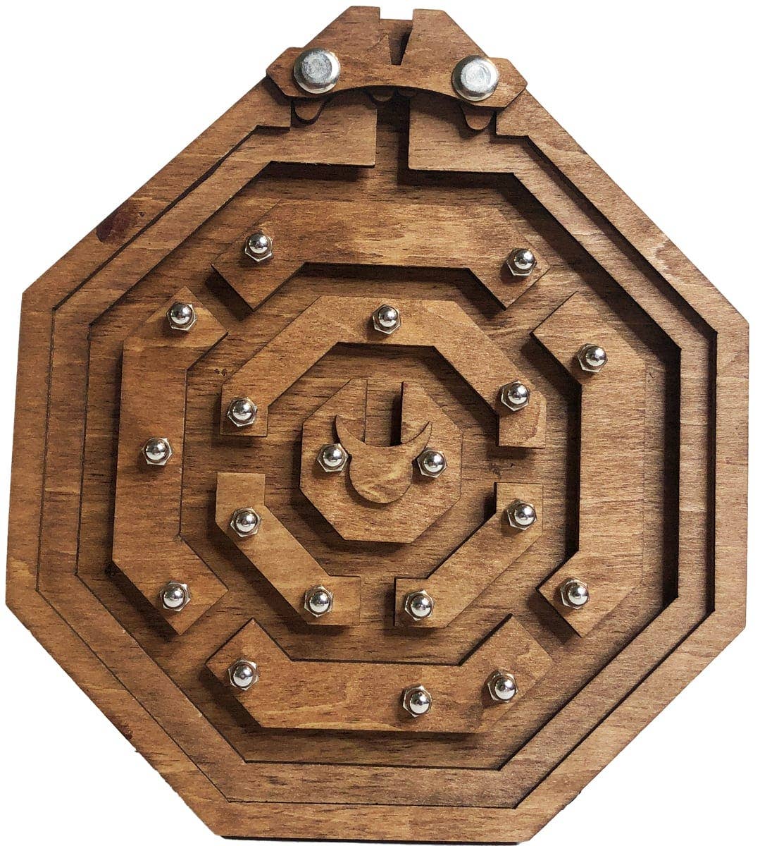 Texas Bookman - Wholesale Puzzle - Adult - Minotaur's Labyrinth Wooden Brainteaser Puzzle1