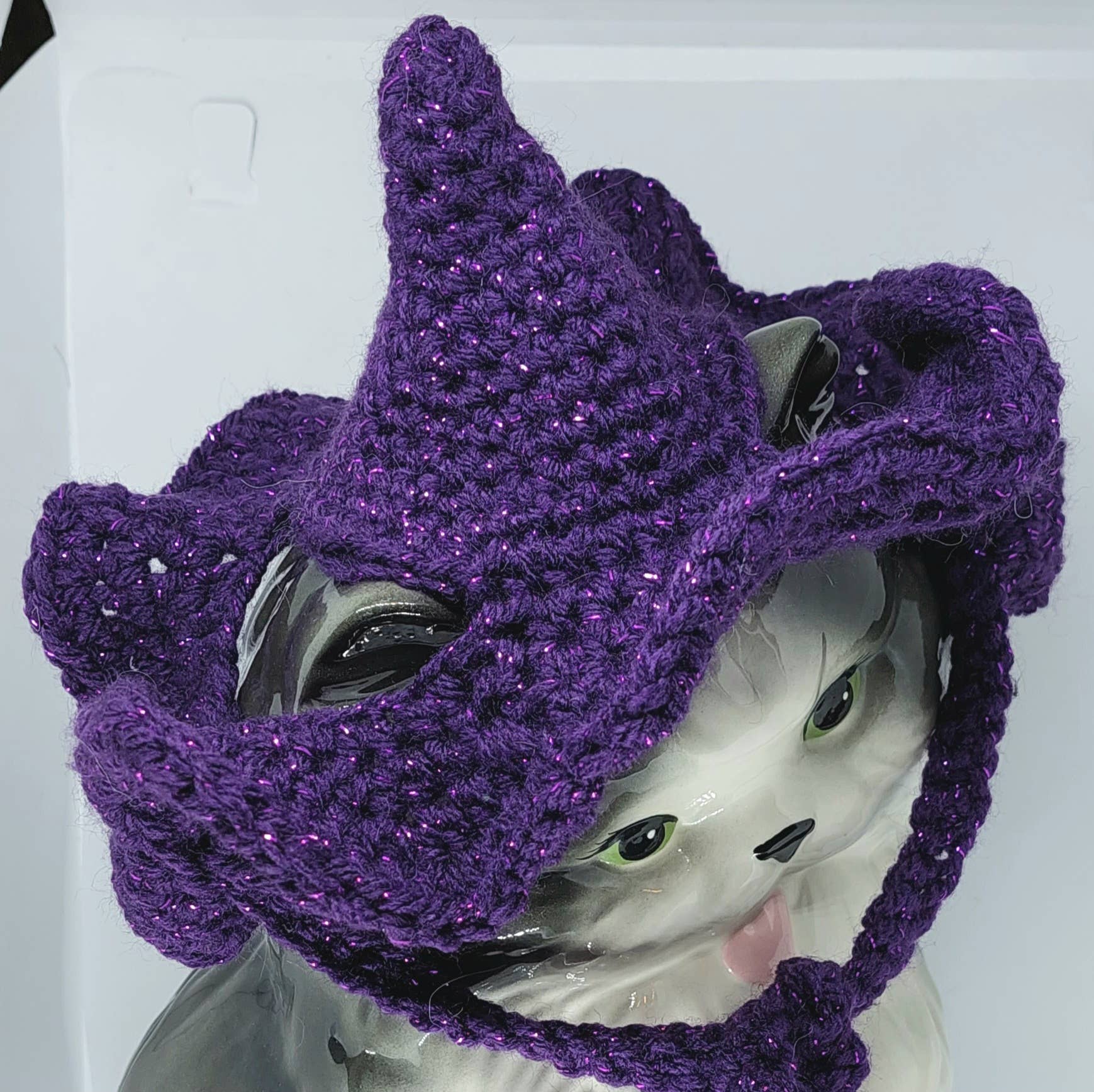 Glitter Ghost Clothing and Accessories – chapéu - Cão por atacado – Chapéu Crochet Brilha - Chapéu de Gato - Chapéu de Pet12