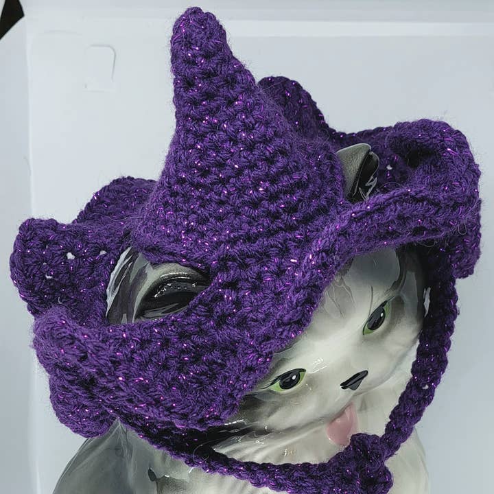 Glitter Ghost Clothing and Accessories – chapéu - Cão por atacado – Chapéu Crochet Brilha - Chapéu de Gato - Chapéu de Pet12