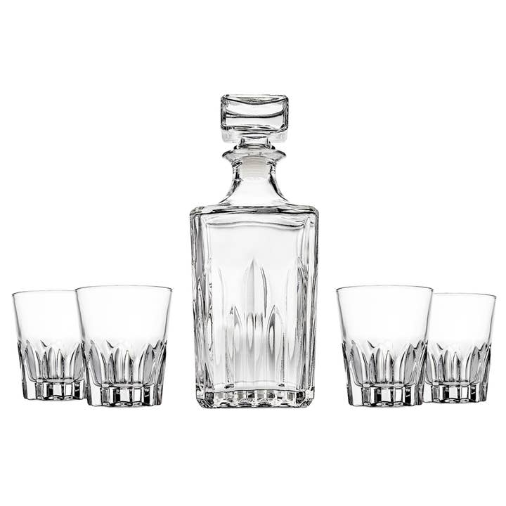 Godinger – wholesale Decanter – Union Square 5 Piece Whiskey Decanter Set