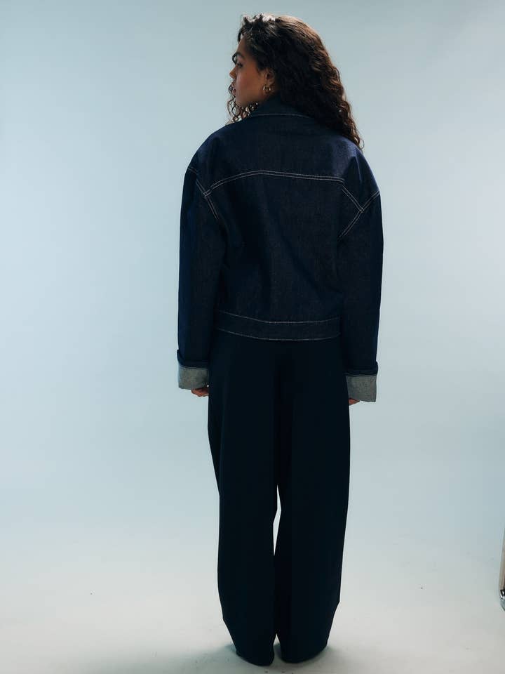 Nitah - Wholesale Denim Jacket - Women's - Raw jacket Anouar2