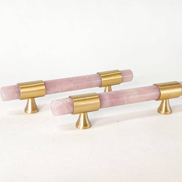 PIETRA DI CASA - Wholesale Knob/Pull - Pink Onyx Bar Knob/Pull Handle S/M/L Natural Luxury Stone5