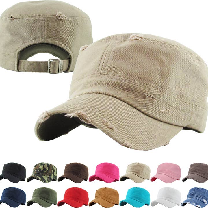 Distressed caps wholesale sales