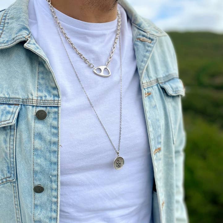 Christina Christi - Vente Bijou – homme - Bijoux pour hommes, collier chaîne en argent, colliers pour hommes5