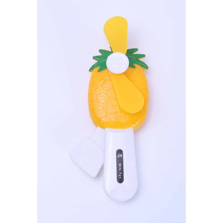 Amerikan Basics - Wholesale Handheld Folding Fan - Pineapple Hand Summer Fan2