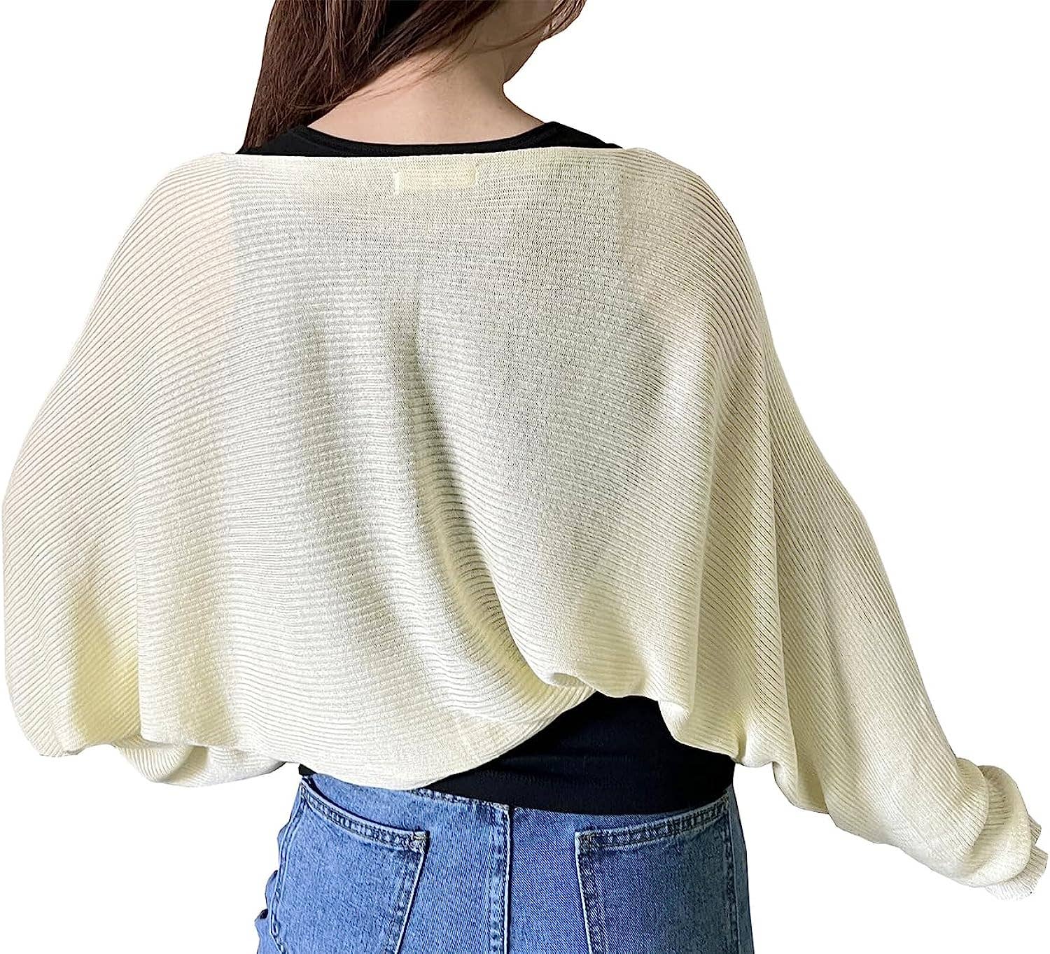 Fennco Styles – Engroshandel Cardigan - Dame – Ribstrikket cardigan bolero shrug12