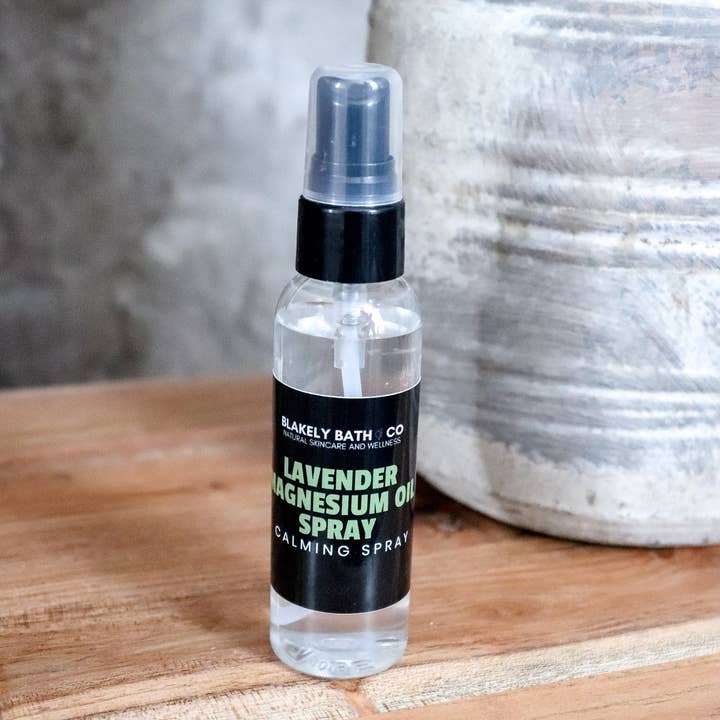 Blakely, Bath, & Co, LLC - Wholesale Pain Relief Spray/Cream - Lavender Magnesium Oil Spray - Fast-Absorbing Relief for Stress, Cramps & Restless Legs0